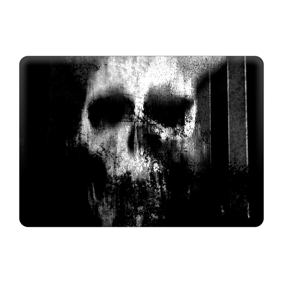MacBook PRO 16" (2019) Print Printed Custom SIGNATURE Horror Black & White SKULL Skin, Wrap, Decal, Protector, Cover by EasySkinz | EasySkinz.com