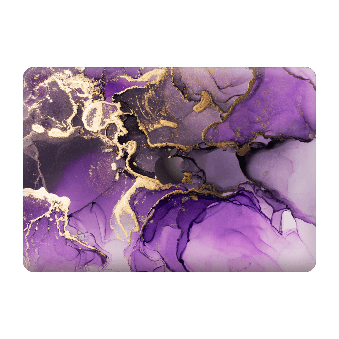 MacBook PRO 16" (2019) Print Printed Custom SIGNATURE AGATE GEODE Purple-Gold Skin Wrap Sticker Decal Cover Protector by EasySkinz | EasySkinz.com
