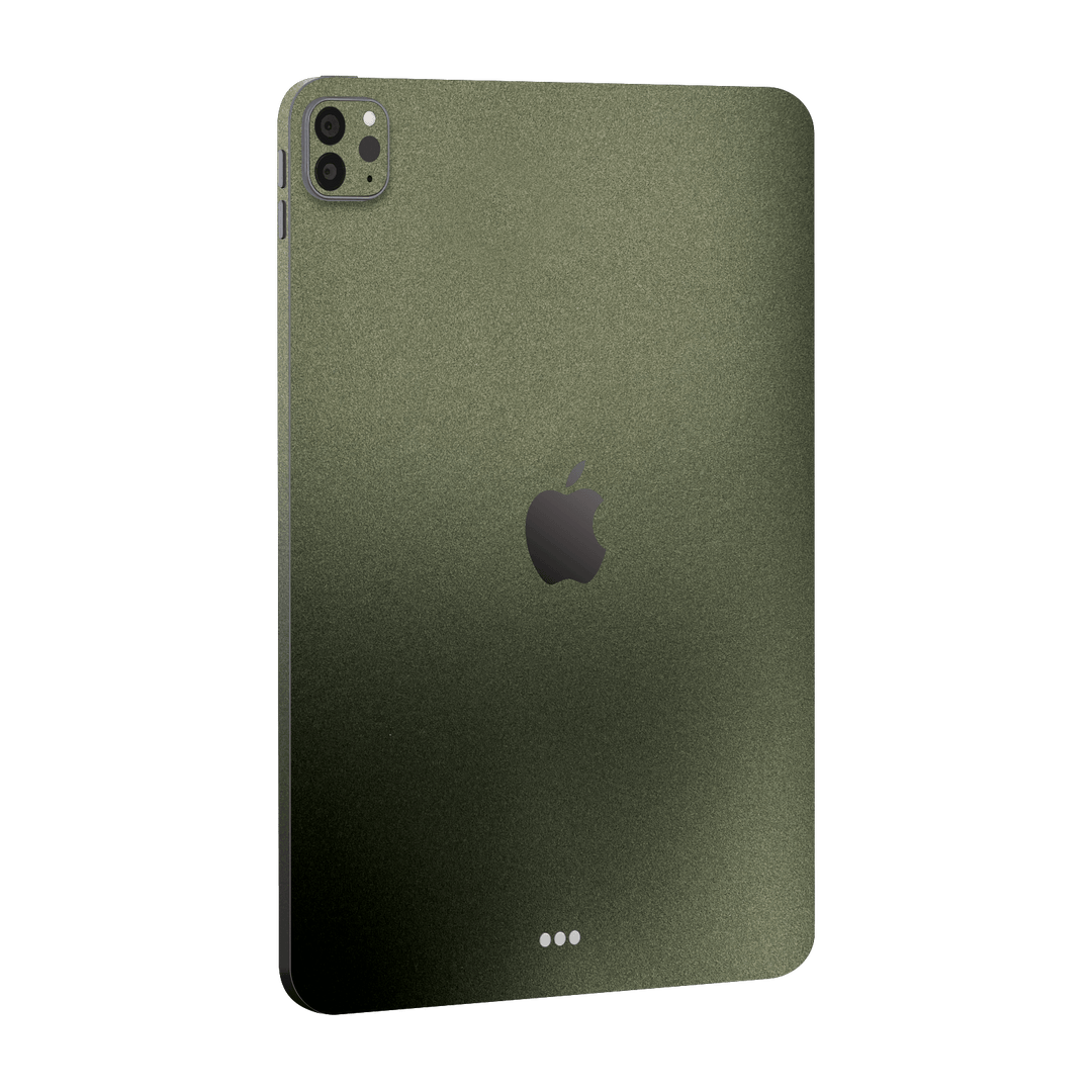 iPad PRO 11" (2020) Military Green Metallic Skin Wrap Sticker Decal Cover Protector by EasySkinz | EasySkinz.com