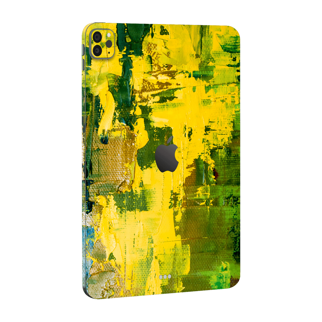 iPad PRO 11" (2021) Print Printed Custom SIGNATURE Santa Barbara Landscape in Green and Yellow Skin Wrap Sticker Decal Cover Protector by EasySkinz | EasySkinz.com
