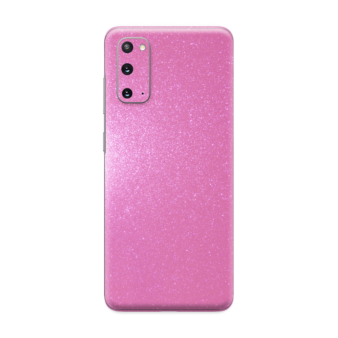 Samsung Galaxy S20 Diamond Pink Shimmering Sparkling Glitter Skin Wrap Sticker Decal Cover Protector by EasySkinz | EasySkinz.com