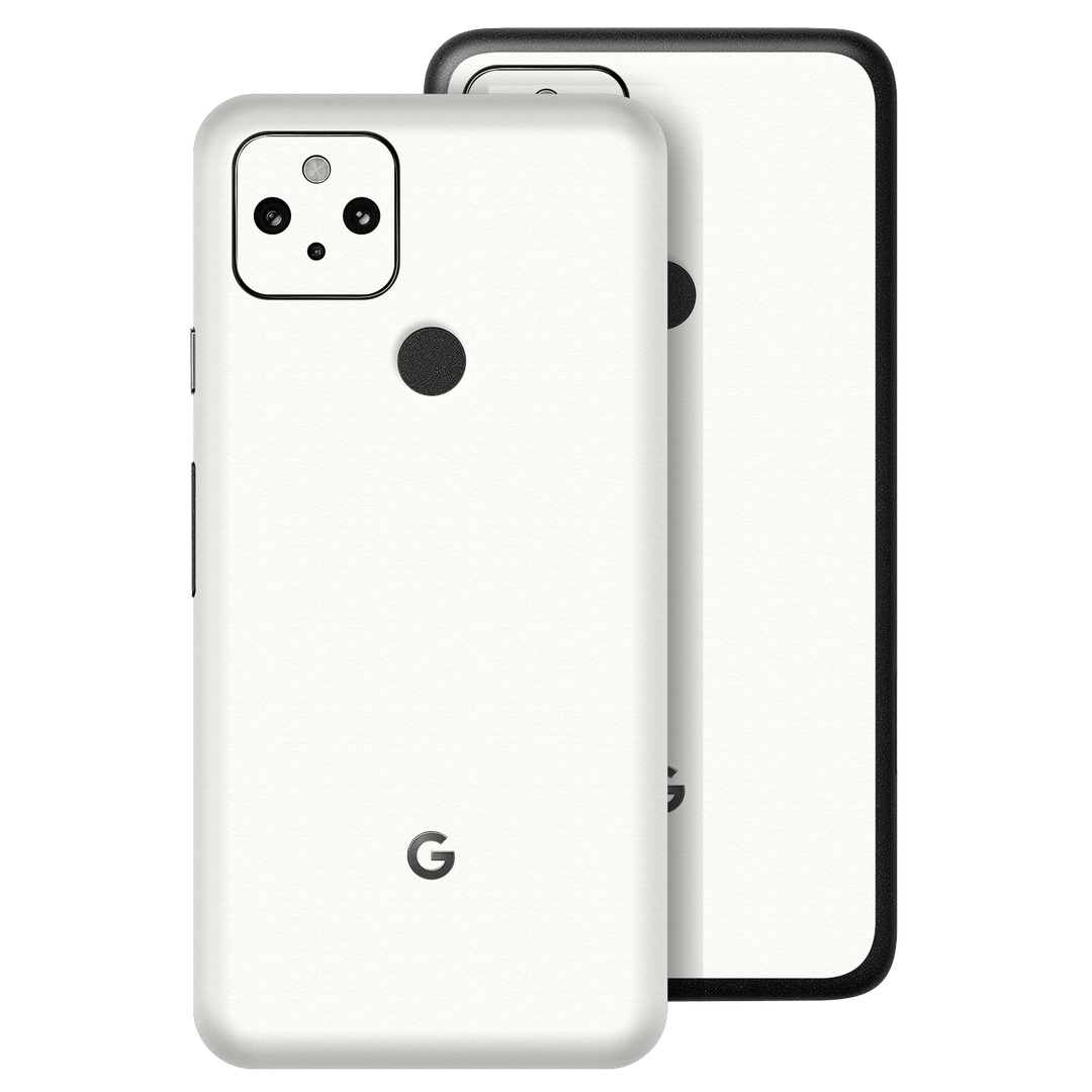 Pixel 4a 5G Luxuria Daisy White Matt 3D Textured Skin Wrap Sticker Decal Cover Protector by EasySkinz