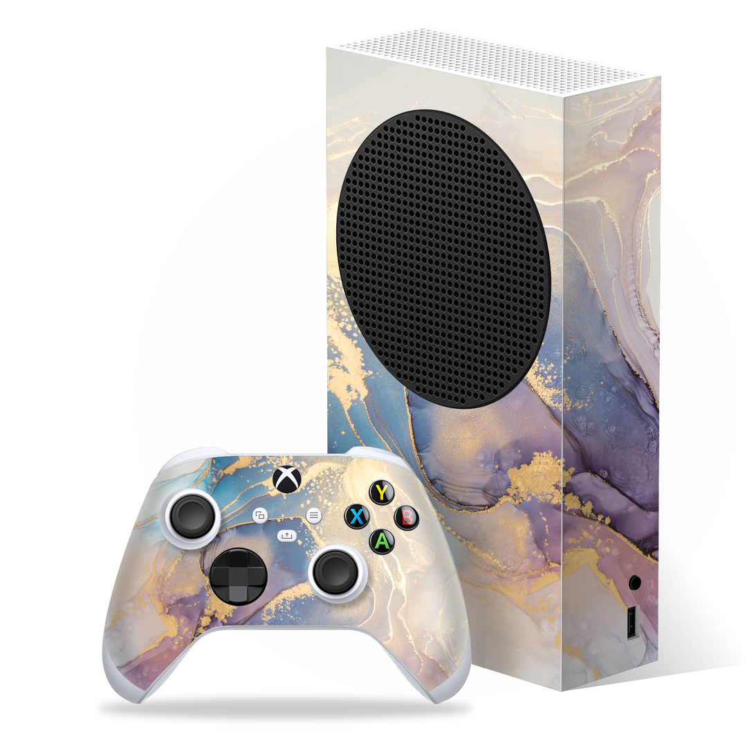 XBOX Series S SIGNATURE AGATE GEODE Soft Pastel Skin, Wrap, Decal, Protector, Cover by EasySkinz | EasySkinz.com