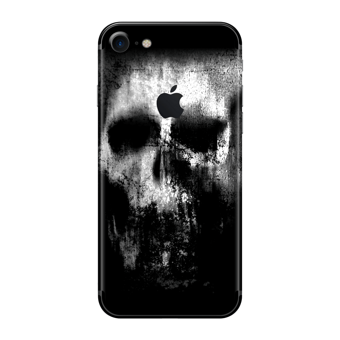 iPhone 8 Print Printed Custom SIGNATURE Horror Black & White SKULL Skin, Wrap, Decal, Protector, Cover by EasySkinz | EasySkinz.com