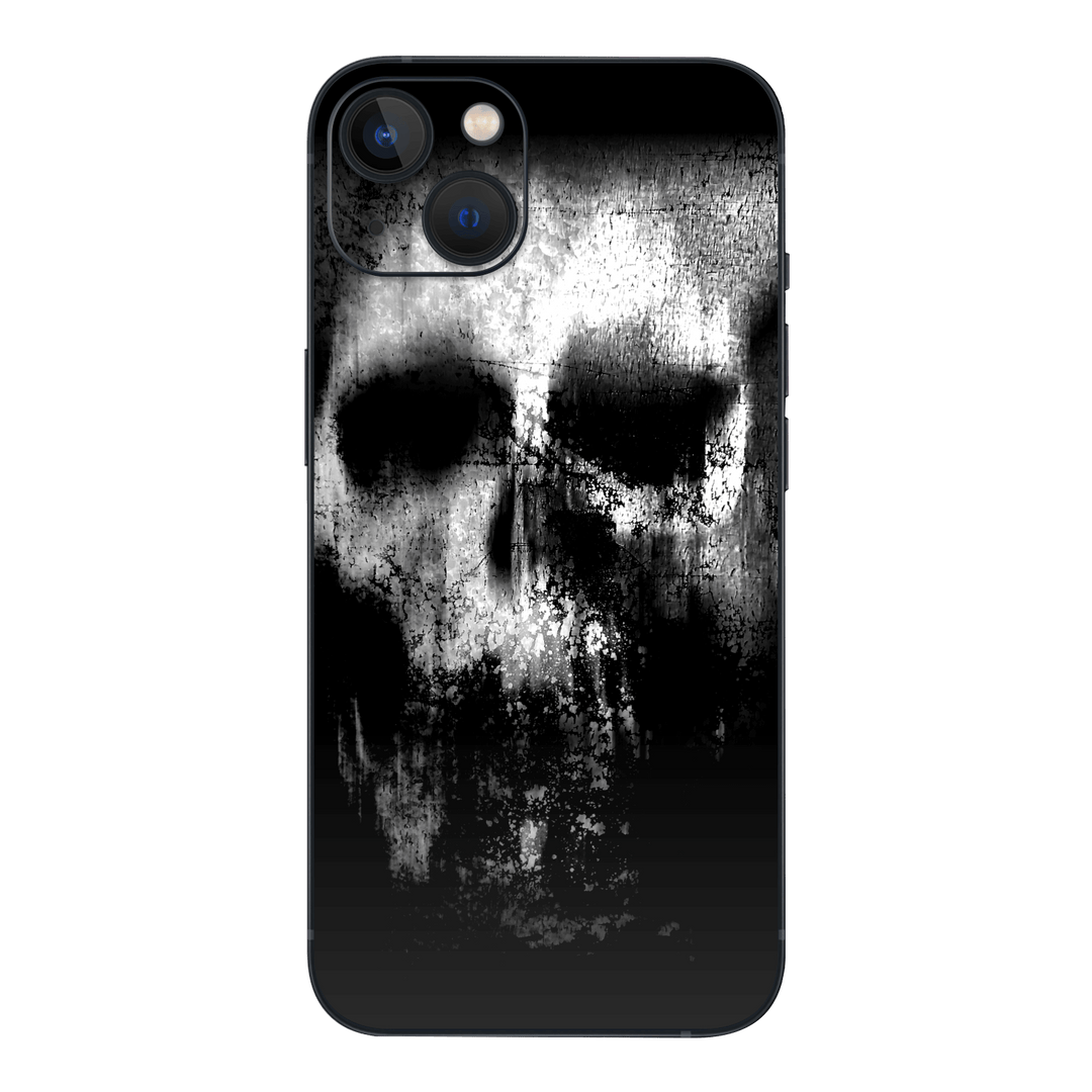 iPhone 13 MINI Print Printed Custom SIGNATURE Horror Black & White SKULL Skin, Wrap, Decal, Protector, Cover by EasySkinz | EasySkinz.com