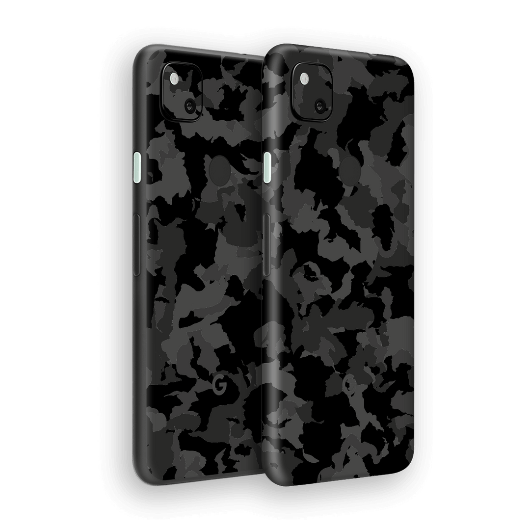 Google Pixel 4a Print Printed Custom SIGNATURE Camouflage DARK SLATE Skin Wrap Sticker Decal Cover Protector by EasySkinz