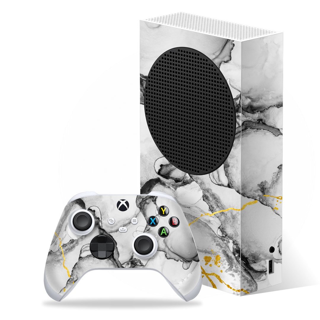 XBOX Series S SIGNATURE Golden Moonlight Skin, Wrap, Decal, Protector, Cover by EasySkinz | EasySkinz.com