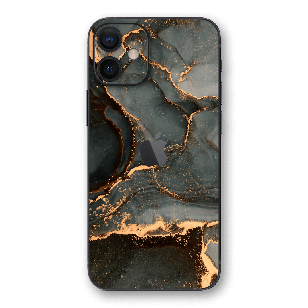 iPhone 12 MINI Print Printed Custom SIGNATURE AGATE GEODE Deep Forest Skin, Wrap, Decal, Protector, Cover by EasySkinz | EasySkinz.com