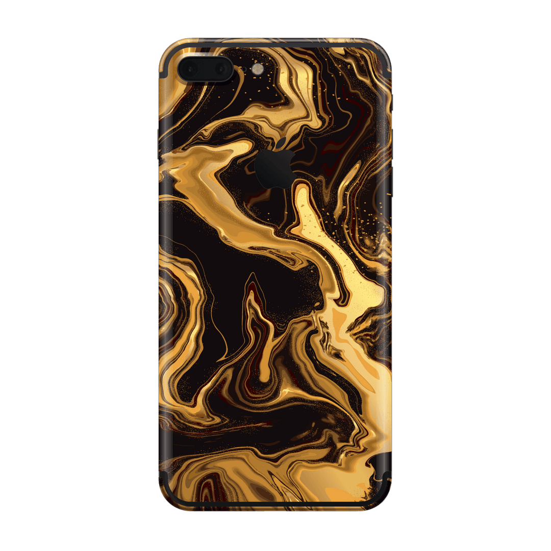 iPhone 7 PLUS Print Printed Custom SIGNATURE AGATE GEODE Melted Gold Skin Wrap Sticker Decal Cover Protector by EasySkinz | EasySkinz.com