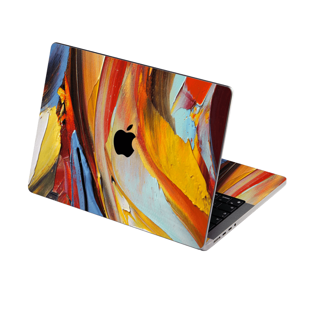 MacBook PRO 14" (2021) Print Printed Custom Signature Oil Painting in Warm Colours Skin Wrap Sticker Decal Cover Protector by EasySkinz | EasySkinz.com