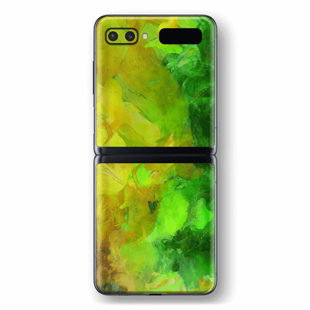 Samsung Galaxy Z Flip Print Printed Custom SIGNATURE Spring Sunrise Painting Skin Wrap Sticker Decal Cover Protector by EasySkinz
