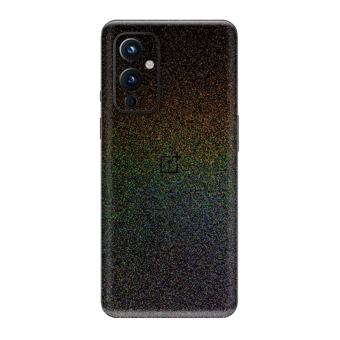 OnePlus 9 GALAXY Black Milky Way Rainbow Sparkling Metallic Gloss Finish Skin Wrap Sticker Decal Cover Protector by EasySkinz