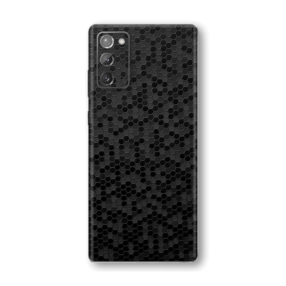 Samsung Galaxy NOTE 20 Black Honeycomb 3D Textured Skin Wrap Sticker Decal Cover Protector by EasySkinz