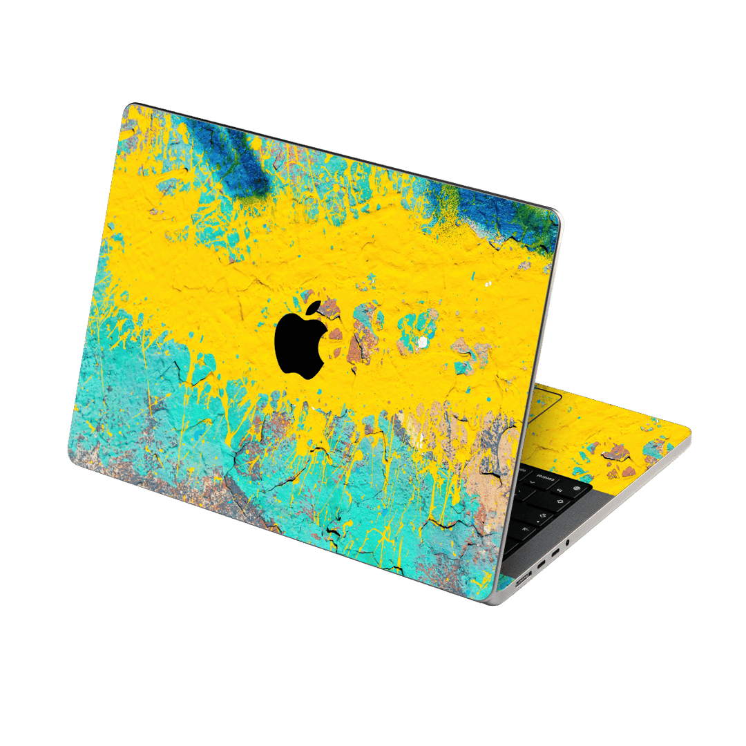 MacBook PRO 14" (2021) Print Printed Custom Signature Grafitti Fresco Detail Skin Wrap Sticker Decal Cover Protector by EasySkinz | EasySkinz.com