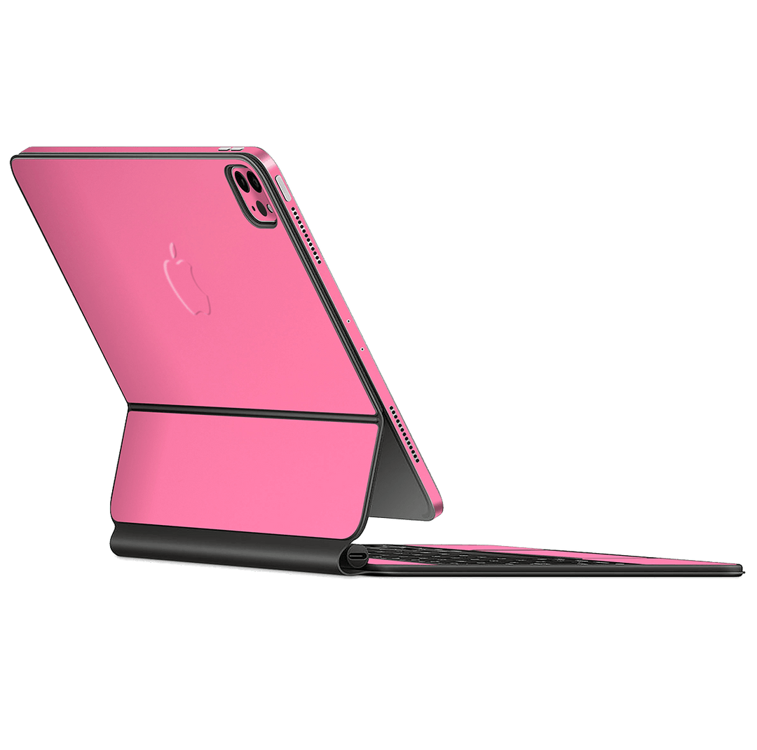 Magic Keyboard for iPad Pro 11" M1 (3rd Gen, 2021) Gloss Glossy Hot Pink Skin Wrap Sticker Decal Cover Protector by EasySkinz | EasySkinz.com
