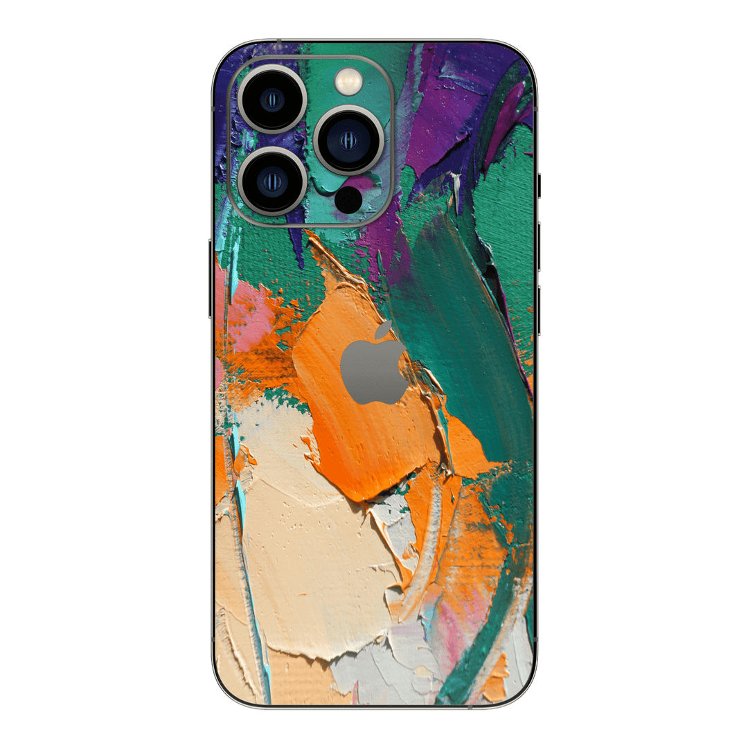 iPhone 13 PRO Print Printed Custom SIGNATURE Oil Painting Fragment Skin Wrap Sticker Decal Cover Protector by EasySkinz | EasySkinz.com