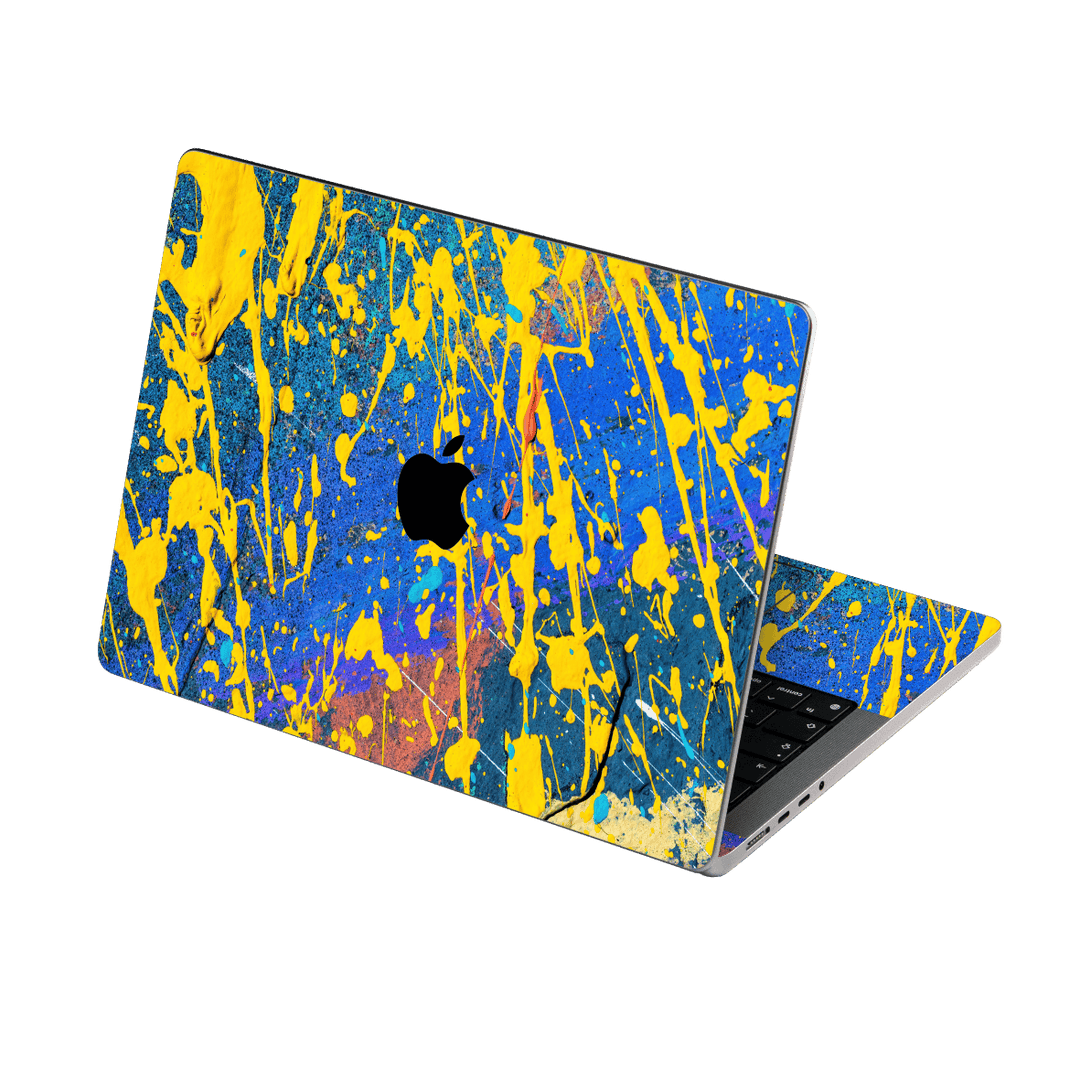 MacBook PRO 14" (2021) Print Printed Custom Signature Splashes of Paint Skin Wrap Sticker Decal Cover Protector by EasySkinz | EasySkinz.com