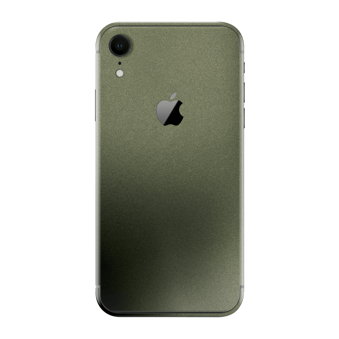 iPhone XR Military Green Metallic Skin Wrap Sticker Decal Cover Protector by EasySkinz | EasySkinz.com