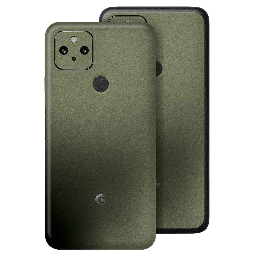 Google Pixel 4a 5G Military Green Metallic Matt Matte Skin, Wrap, Decal, Protector, Cover by EasySkinz | EasySkinz.com