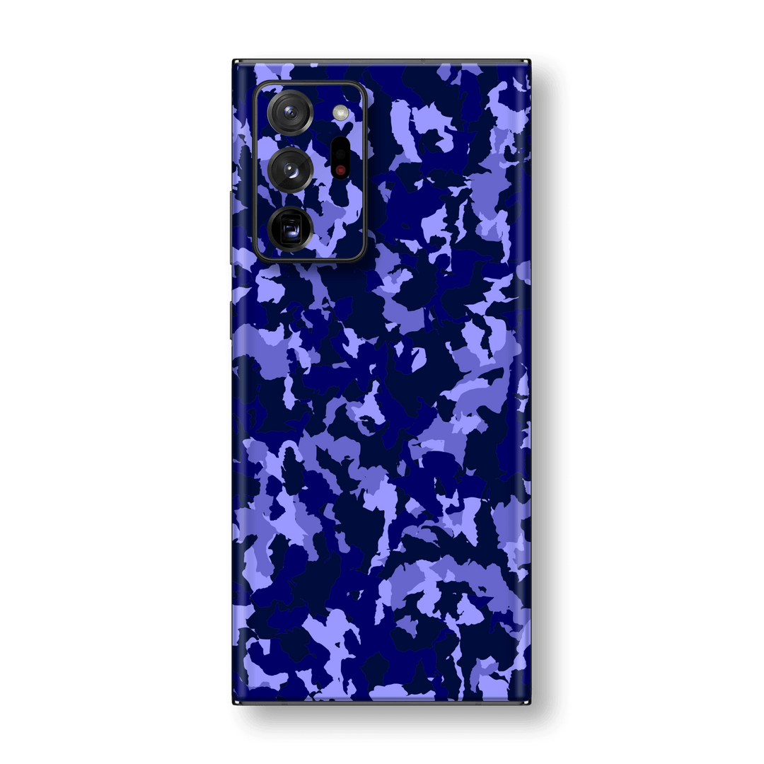 Samsung Galaxy NOTE 20 ULTRA Print Printed Custom SIGNATURE Camouflage Navy-Purple Skin Wrap Sticker Decal Cover Protector by EasySkinz