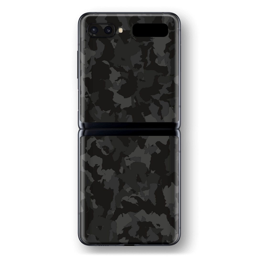 Samsung Galaxy Z Flip Print Printed Custom SIGNATURE Camouflage DARK SLATE Skin Wrap Sticker Decal Cover Protector by EasySkinz