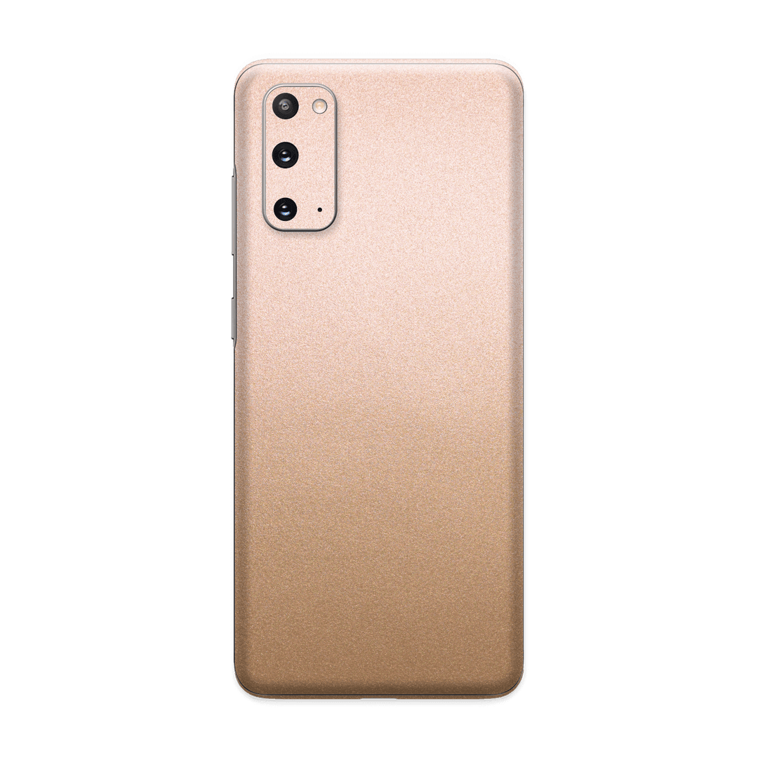 Samsung Galaxy S20 Luxuria Rose Gold Metallic Skin Wrap Sticker Decal Cover Protector by EasySkinz