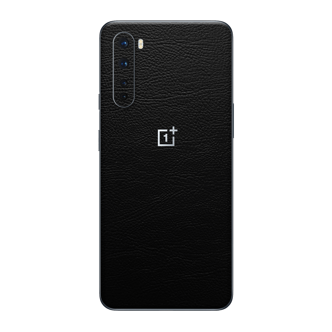 OnePlus Nord Luxuria BLACK LEATHER Riders Skin Wrap Sticker Decal Cover Protector by EasySkinz | EasySkinz.com