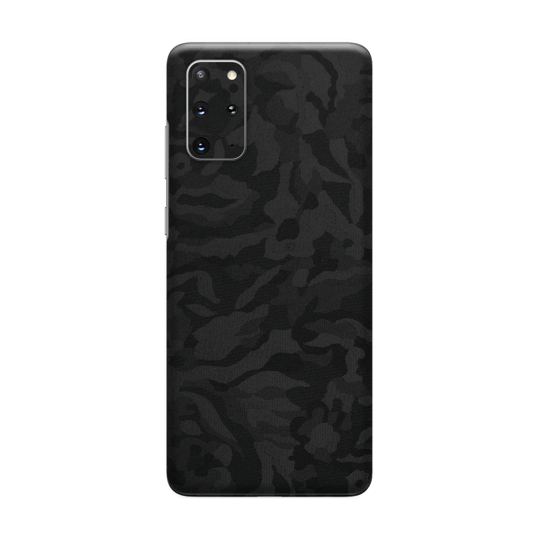 Samsung Galaxy S20+ PLUS Black Camo Camouflage 3D Textured Skin Wrap Sticker Decal Cover Protector by EasySkinz