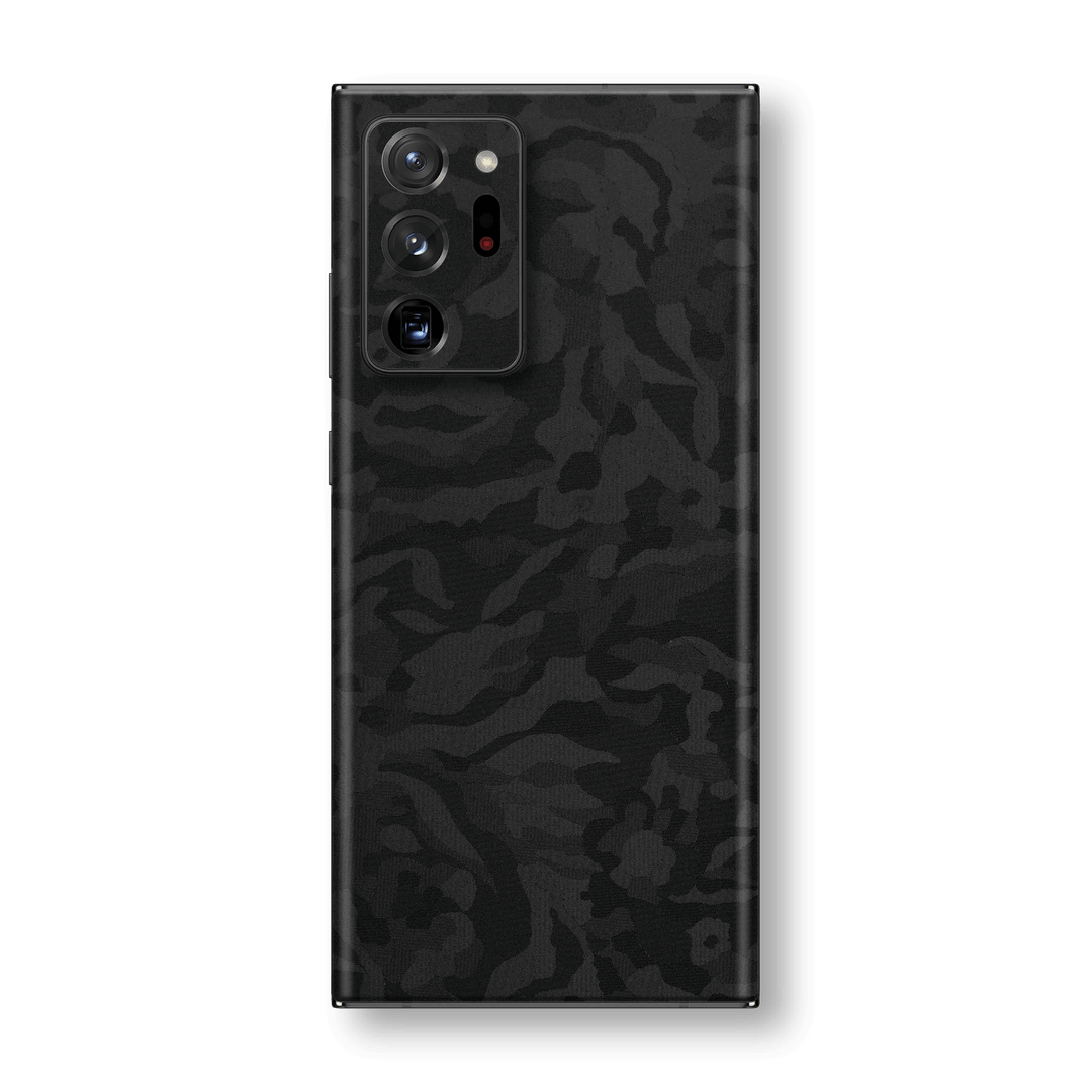 Samsung Galaxy NOTE 20 ULTRA Black Camo Camouflage 3D Textured Skin Wrap Sticker Decal Cover Protector by EasySkinz