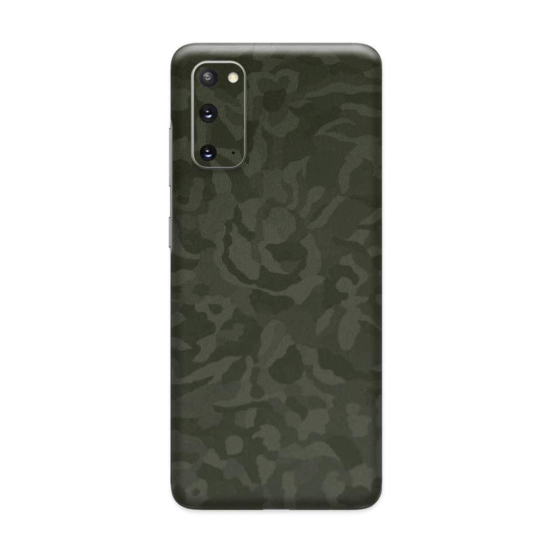 Samsung Galaxy S20 Green Camo Camouflage 3D Textured Skin Wrap Sticker Decal Cover Protector by EasySkinz