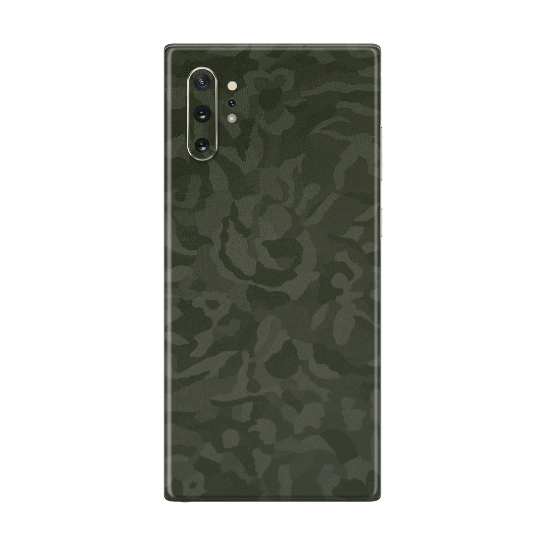 Samsung Galaxy NOTE 10+ PLUS Green Camo Camouflage 3D Textured Skin Wrap Decal Protector | EasySkinz