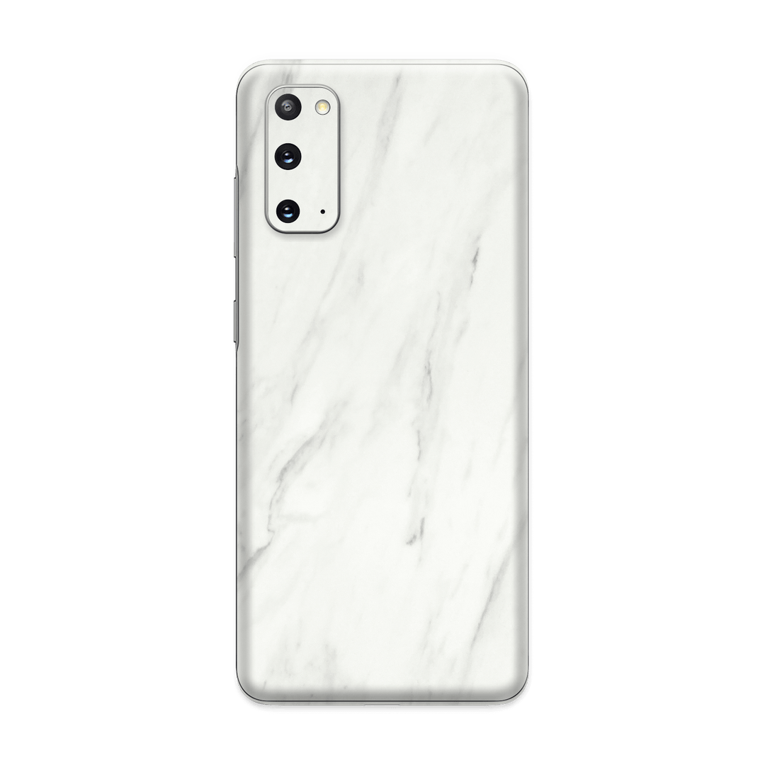 Samsung Galaxy S20 Luxuria White Marble Skin Wrap Sticker Decal Cover Protector by EasySkinz