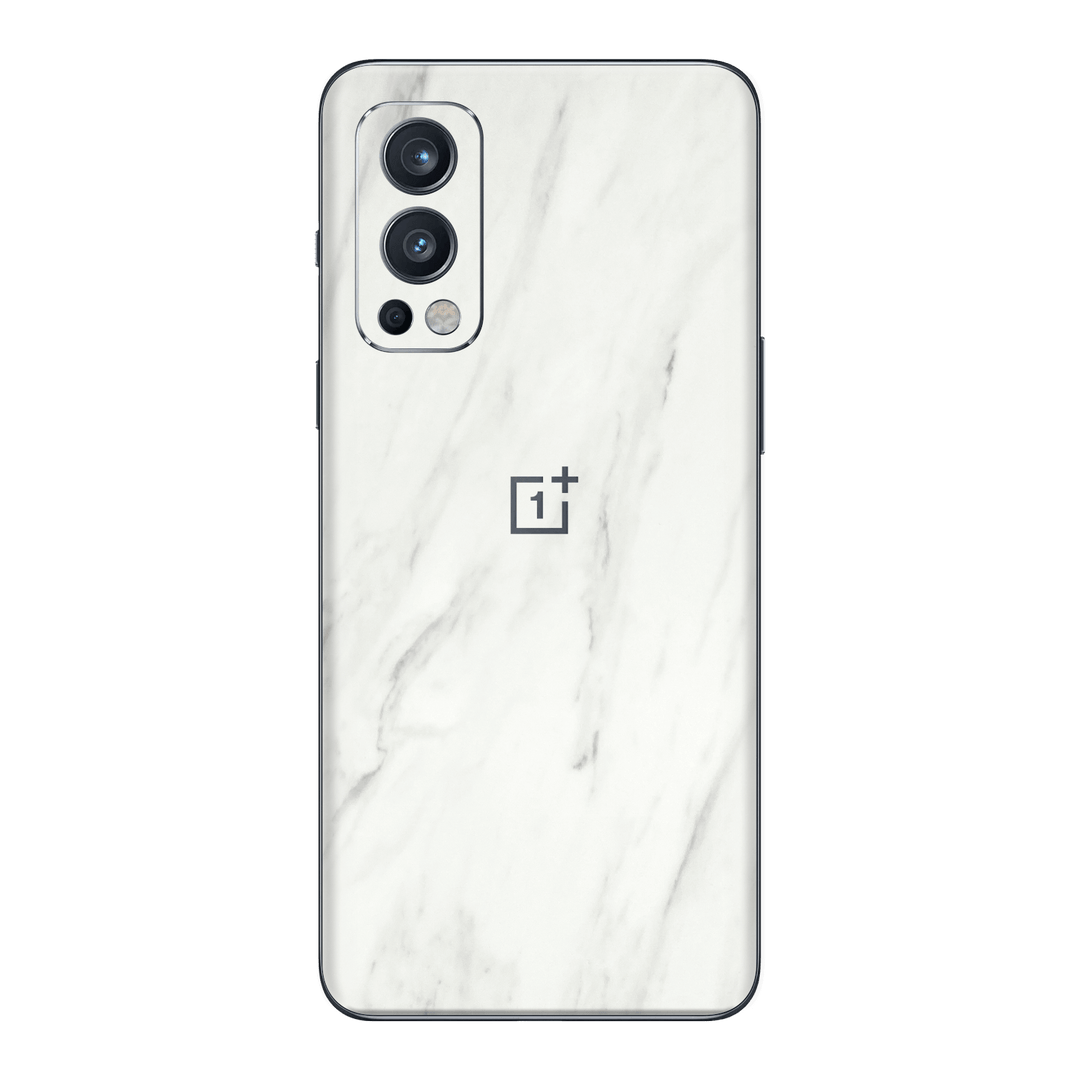 OnePlus Nord 2 Luxuria White MARBLE Stone Skin Wrap Sticker Decal Cover Protector by EasySkinz | EasySkinz.com