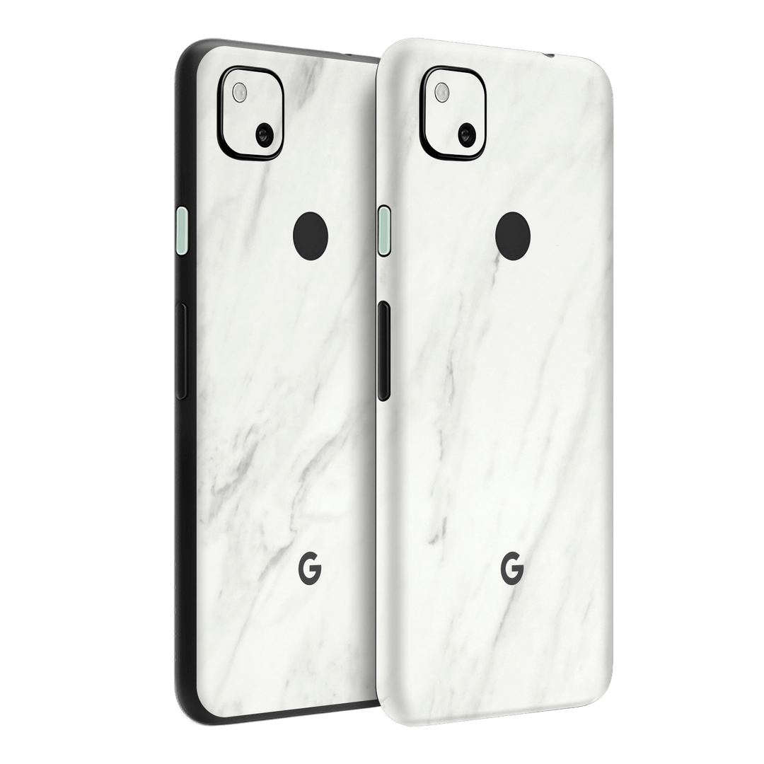 Google Pixel 4a Luxuria White Marble Skin Wrap Sticker Decal Cover Protector by EasySkinz