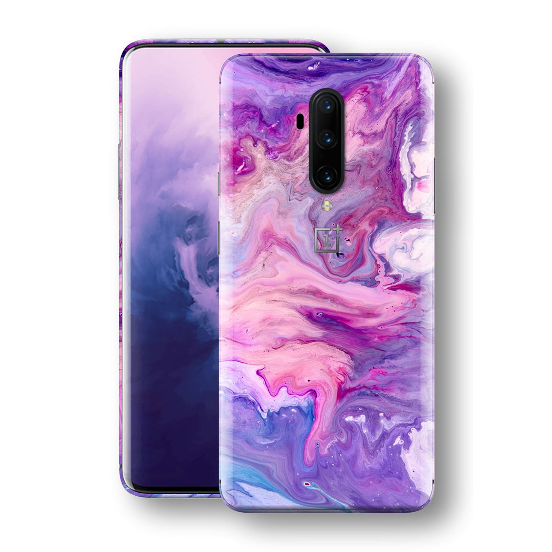 OnePlus 7T PRO Print Custom SIGNATURE Abstract PURPLE Paint Skin, Wrap, Decal, Protector, Cover by EasySkinz | EasySkinz.com