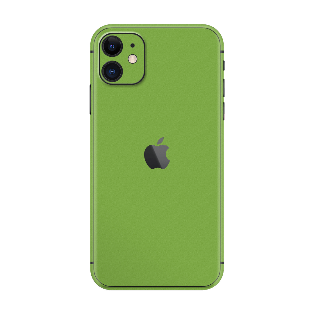 iPhone 11 Luxuria Lime Green Matt 3D Textured Skin Wrap Sticker Decal Cover Protector by EasySkinz | EasySkinz.com