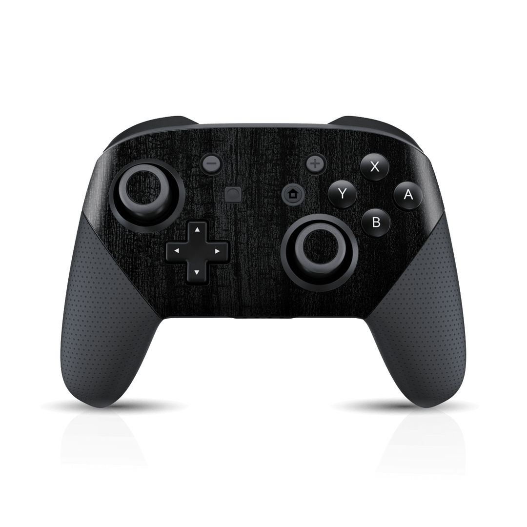 Nintendo Switch PRO Controller Black CHARCOAL 3D Textured Skin Wrap Sticker Decal Cover Protector by EasySkinz