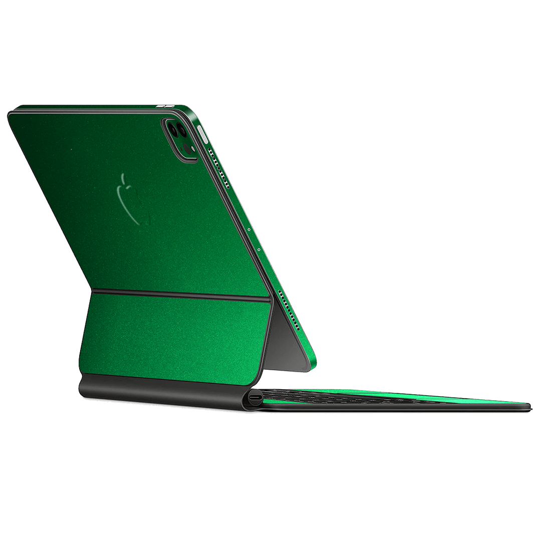 Magic Keyboard for iPad Pro 11" M1 (3rd Gen, 2021) Viper Green Tuning Metallic Gloss Finish Skin Wrap Sticker Decal Cover Protector by EasySkinz | EasySkinz.com
