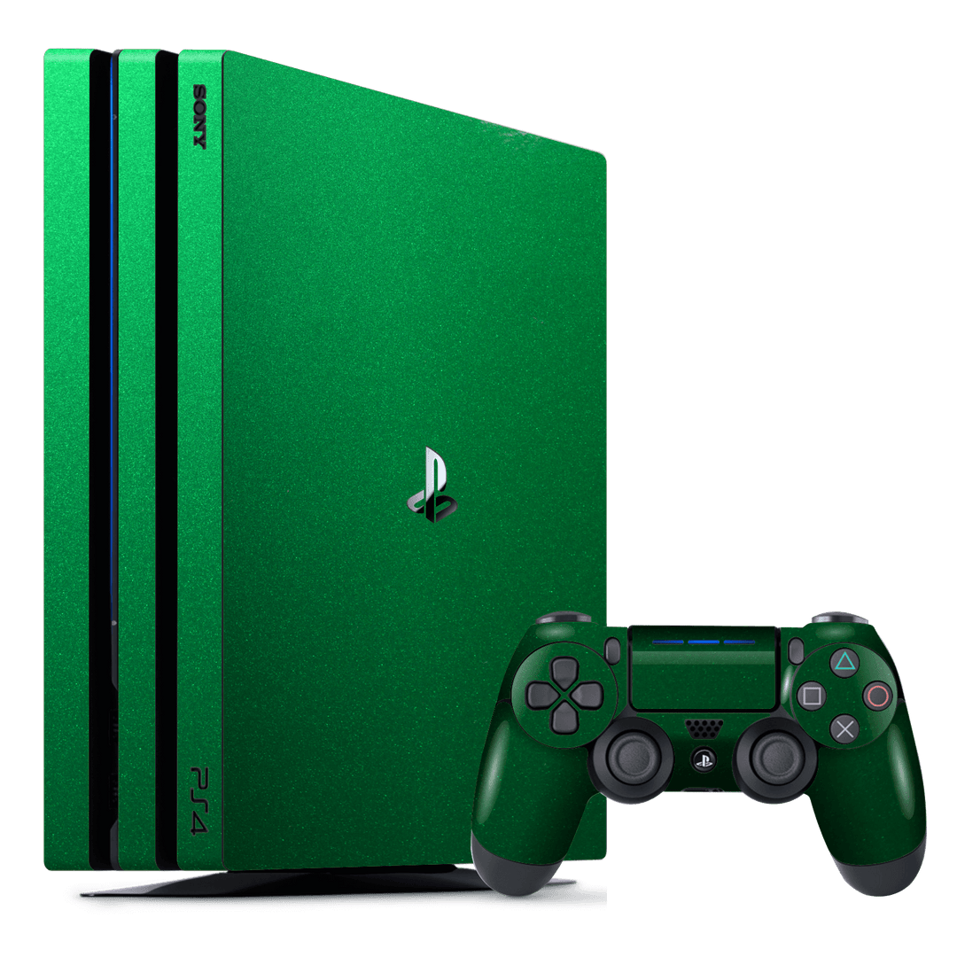 Playstation 4 PRO PS4 PRO Glossy Viper Green Tuning Metallic Skin Wrap Decal by EasySkinz