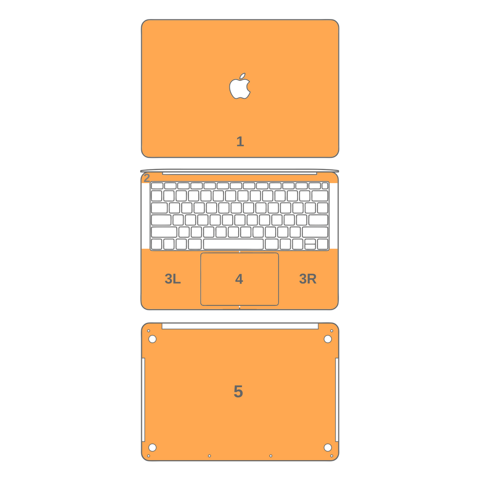 MacBook Pro 13" (2019) LUXURIA Tuscany Yellow Textured Skin