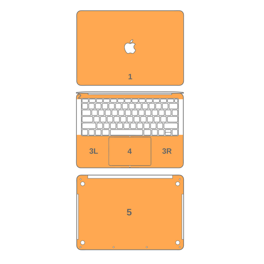 MacBook Pro 15" Touch Bar CHAMELEON TURQUOISE LAVENDER Matt Metallic Skin