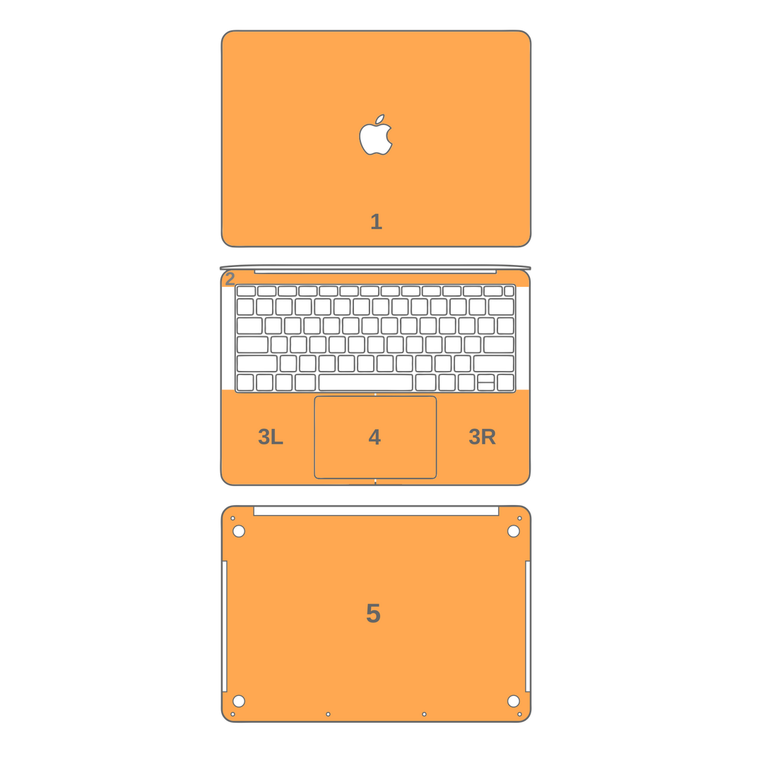 MacBook Pro 13" (No Touch Bar, 2016-2018) CHAMELEON TURQUOISE LAVENDER Matt Metallic Skin