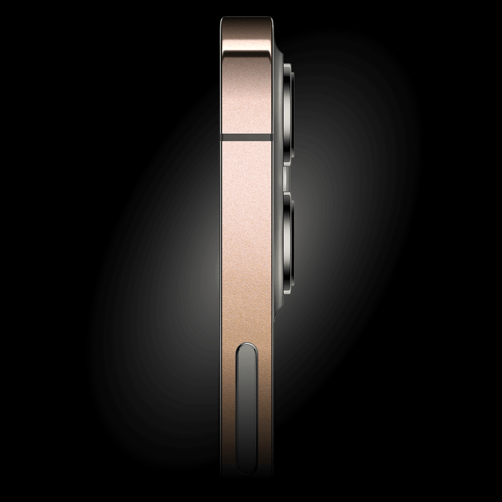 iPhone 12 Pro MAX Luxuria Rose Gold Metallic Skin Wrap Decal Protector | EasySkinz