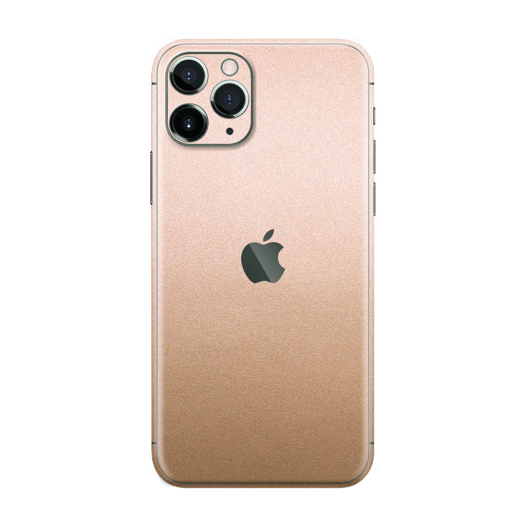 iPhone 11 PRO Luxuria Rose Gold Metallic Skin Wrap Decal Protector | EasySkinz