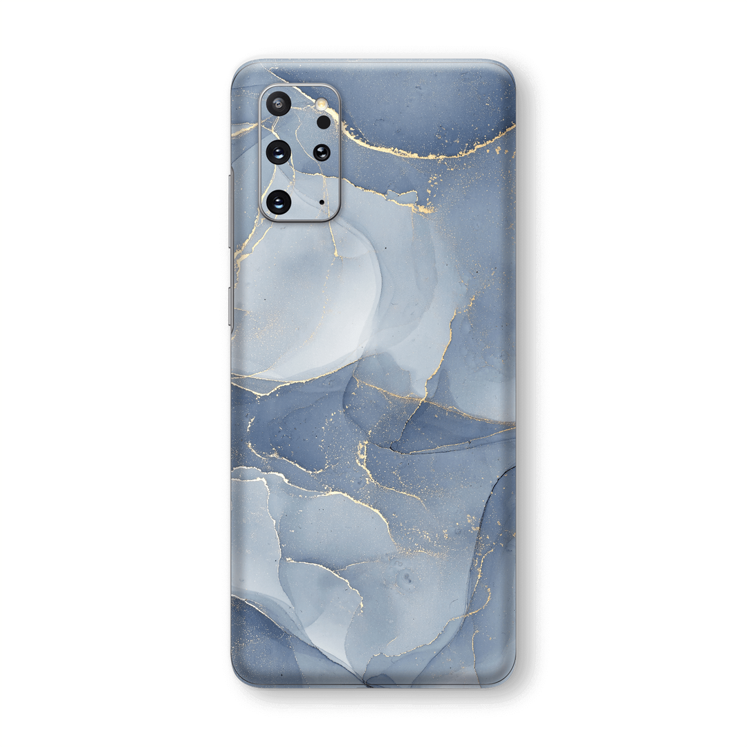 Samsung Galaxy S20+ PLUS SIGNATURE AGATE GEODE Steel Blue-Gold Skin, Wrap, Decal, Protector, Cover by EasySkinz | EasySkinz.com