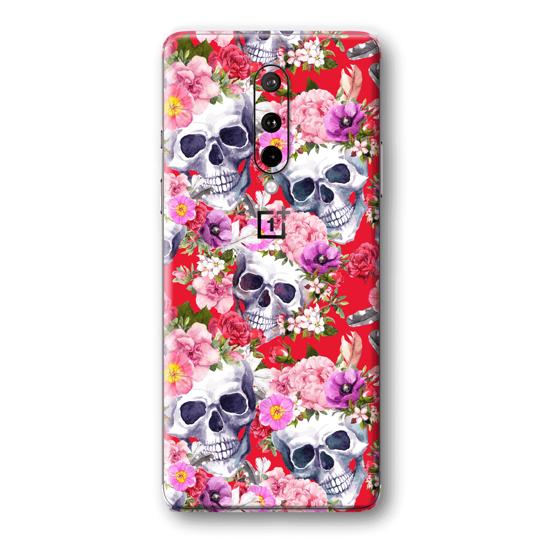 OnePlus 8 Print Printed Custom SIGNATURE Skull BOUQUET Skin Wrap Sticker Decal Cover Protector by EasySkinz