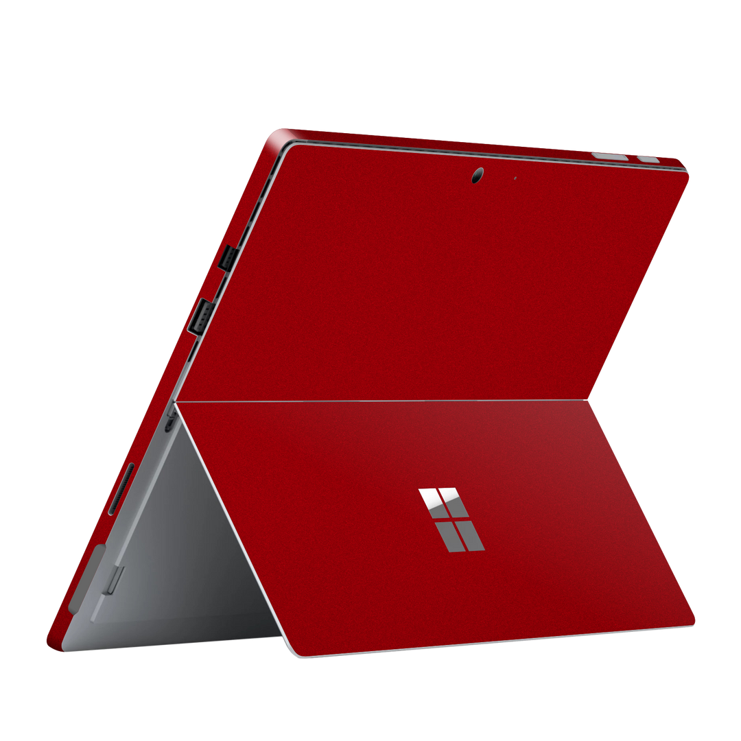 Microsoft Surface Pro 6 Gloss Glossy Racing Red Metallic Skin Wrap Sticker Decal Cover Protector by EasySkinz
